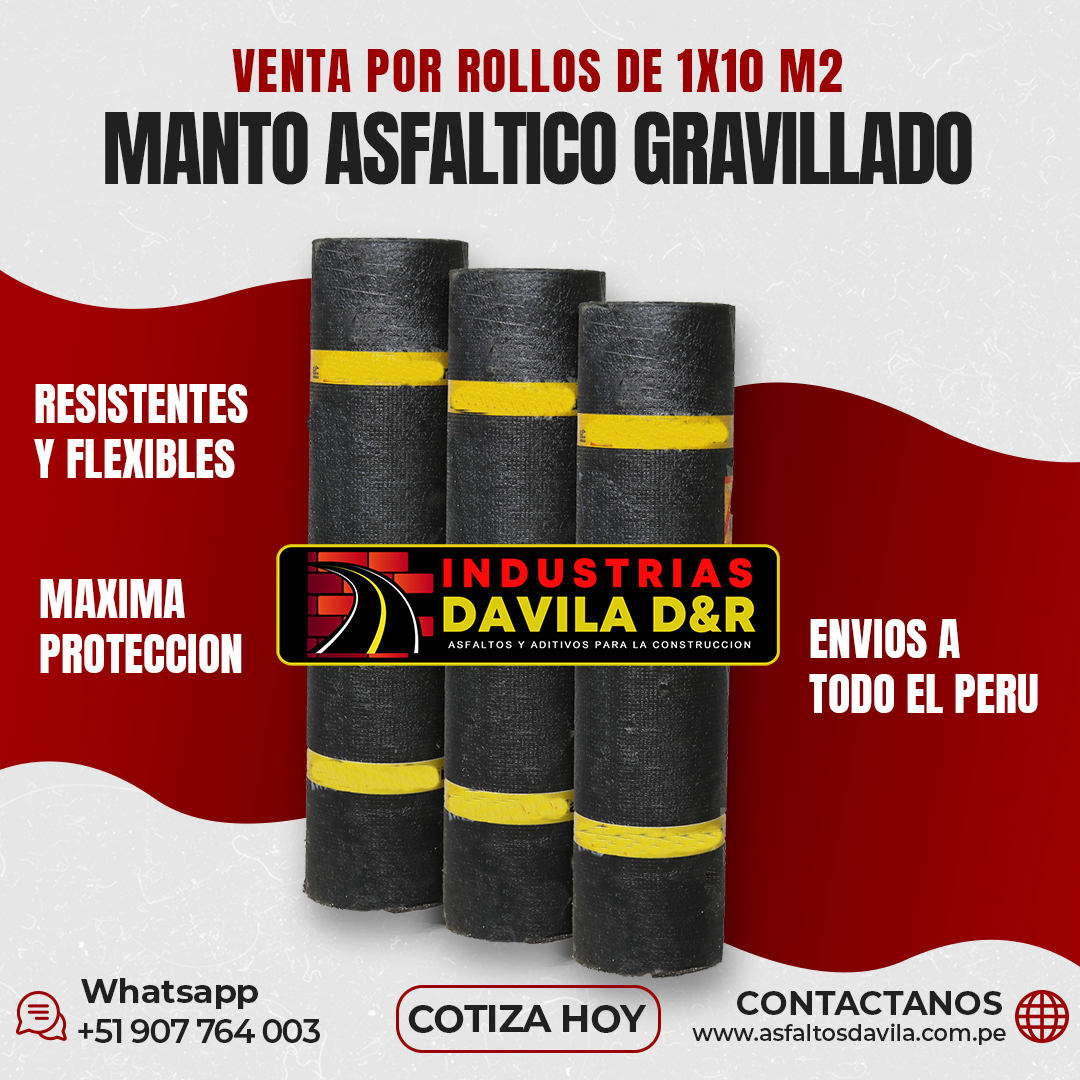 manto asfaltico gravillado